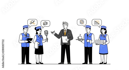 Business People Communicating in Office