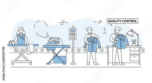 Quality Control Team in Factory Setting