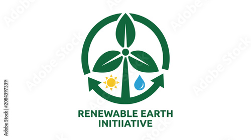 Renewable Earth Initiative eco friendly logo.