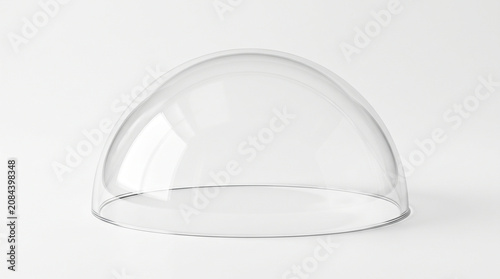 Clear glass cloche dome