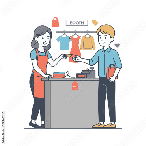 Flat People Concept Illustration