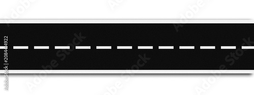 White Horizontal Lines Dashed Road Marking Vector Style Element