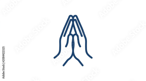 Konstfotografi Praying Hands Icon Symbolizing Faith and Hope.