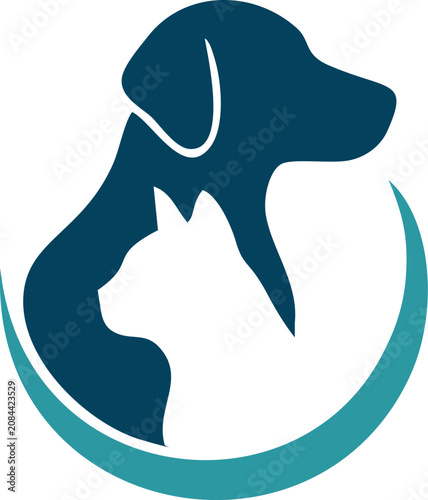 Stylish Pet Illustrations: Cats, Dogs, and Ocean Waves