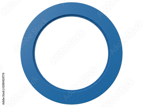 Isolated blue circular logo symbol on clean white background for branding applications.