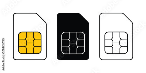 Konstfotografi SIM Cards Variety
