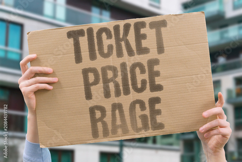 Obraz na płótnie "Ticket price rage" Event costs provoke widespread frustration