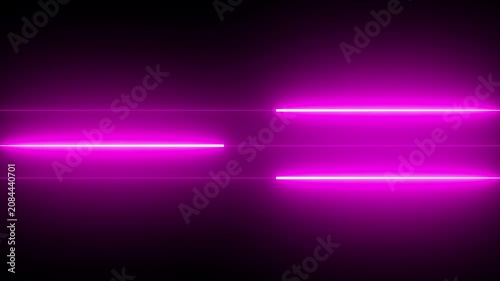 Glowing magenta purple light lines shining in dark background abstract composition of bright and rays creating a sleek futuristic design