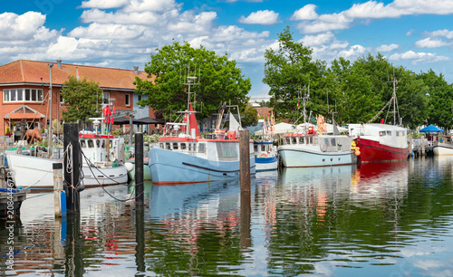 Harbor scene from Heiligenhafen by the Baltic coast of Northern Germany - 4545