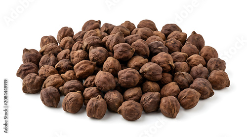 Pile of crunchy chocolate cereal balls