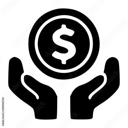 Two hands extended from below gently cupping and protecting a valuable dollar coin, representing strategic asset preservation, welfare grants, and financial care