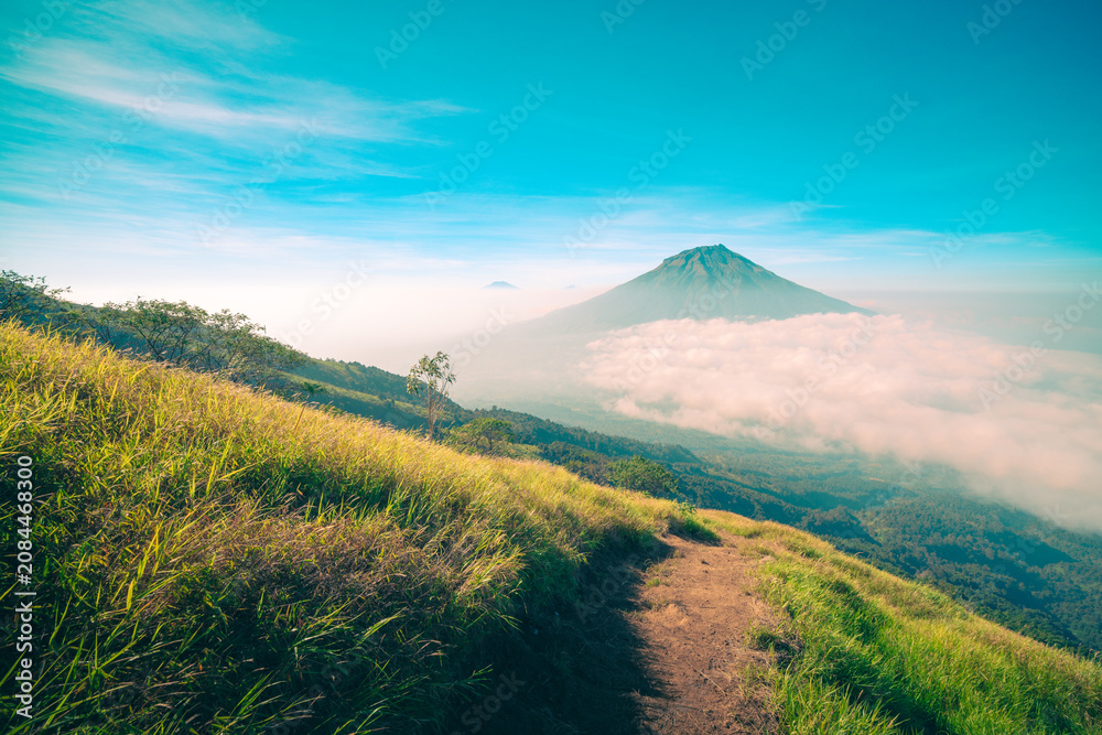 Obraz premium mountain landscape with blue sky