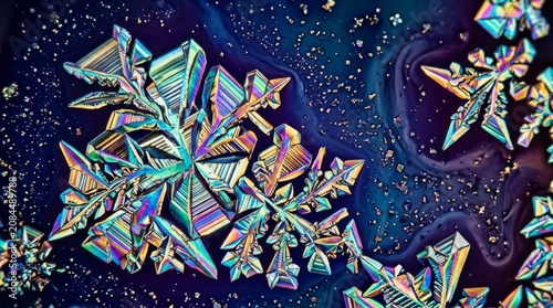 Microscopic Chemical Crystals Forming Complex Geometric Structures