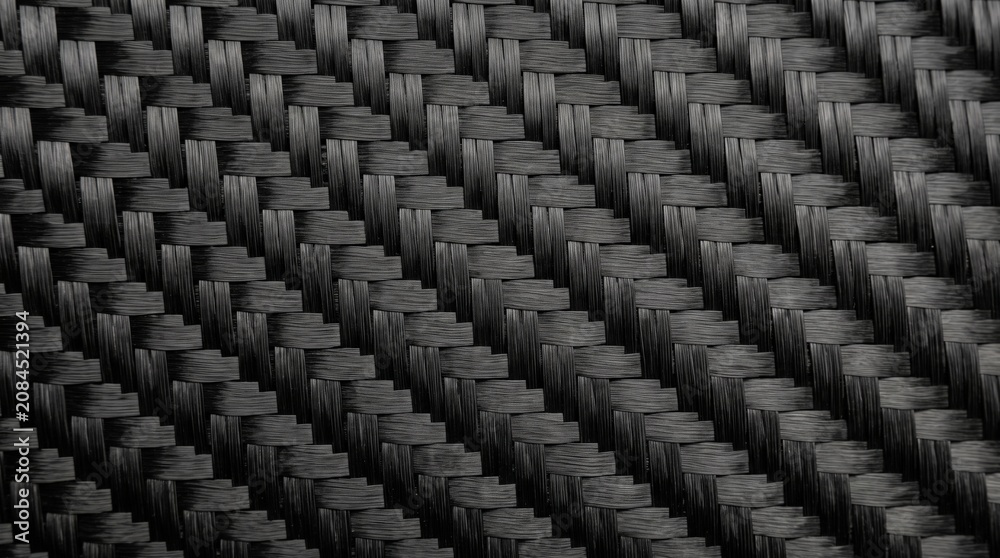 Fototapeta premium Black Woven Texture Background with Intricate Patterns and Details for Design Projects