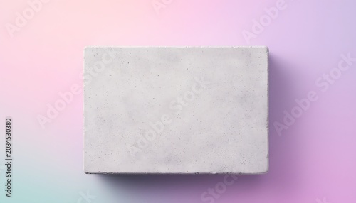MinimalistWhiteSquareSurfaceAgainstPastelBackground.