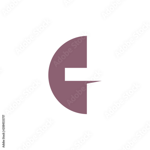 Abstract Vector CT Letter Logo