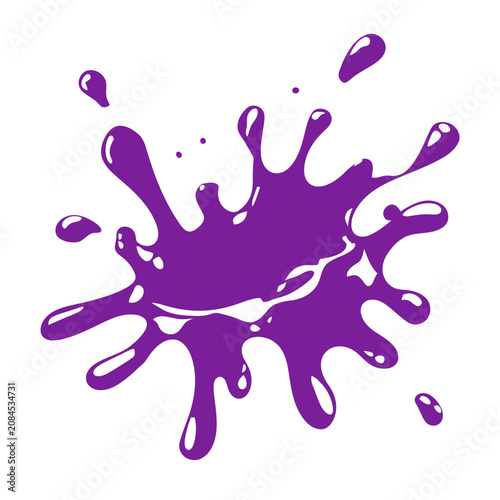 Purple paint splash vector illustration
