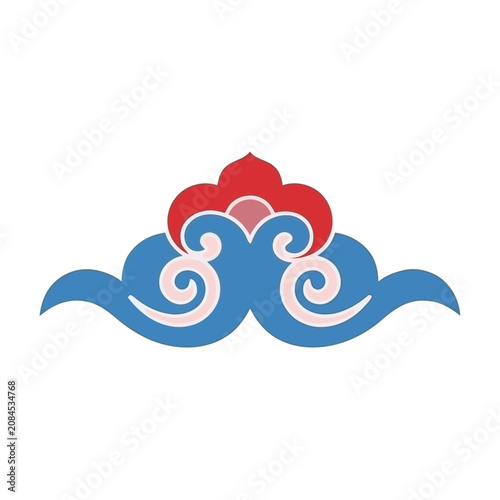 Traditional cloud motif