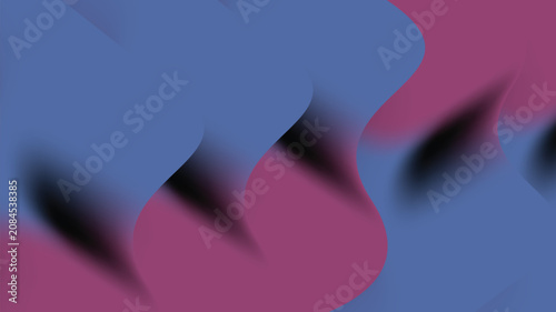 Cuadro en lienzo Modern wavy elongated abstract background can be used as wallpaper, web banners