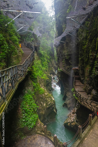 фотографія Natural scenery of the Jianshi Geocentric Valley Scenic Area in Enshi, Hubei, Ch