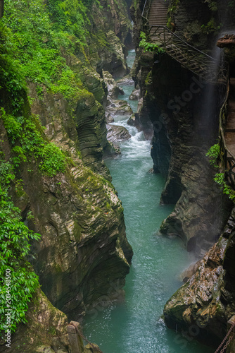 Εκτύπωση καμβά Natural scenery of the Jianshi Geocentric Valley Scenic Area in Enshi, Hubei, Ch