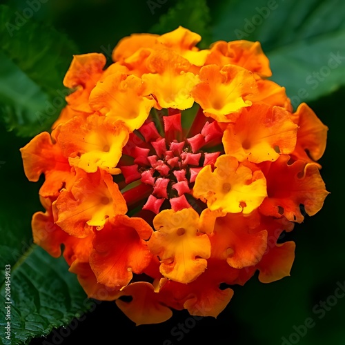 Vibrant orange and yellow clustered flower bloom (1)