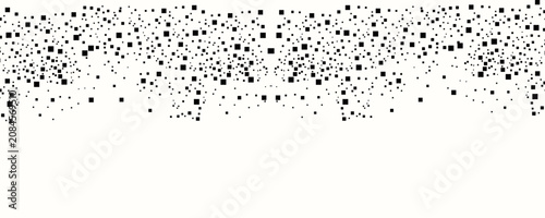 Photos Minimalist Scatter Dot Pattern Vector Background, Black Square Particles Dissolv