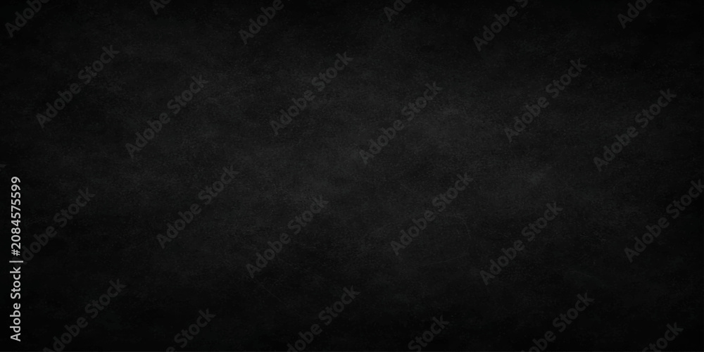 Fototapeta premium Dark black grunge texture background with elegant abstract slate vignette spotlight effect for moody banner design