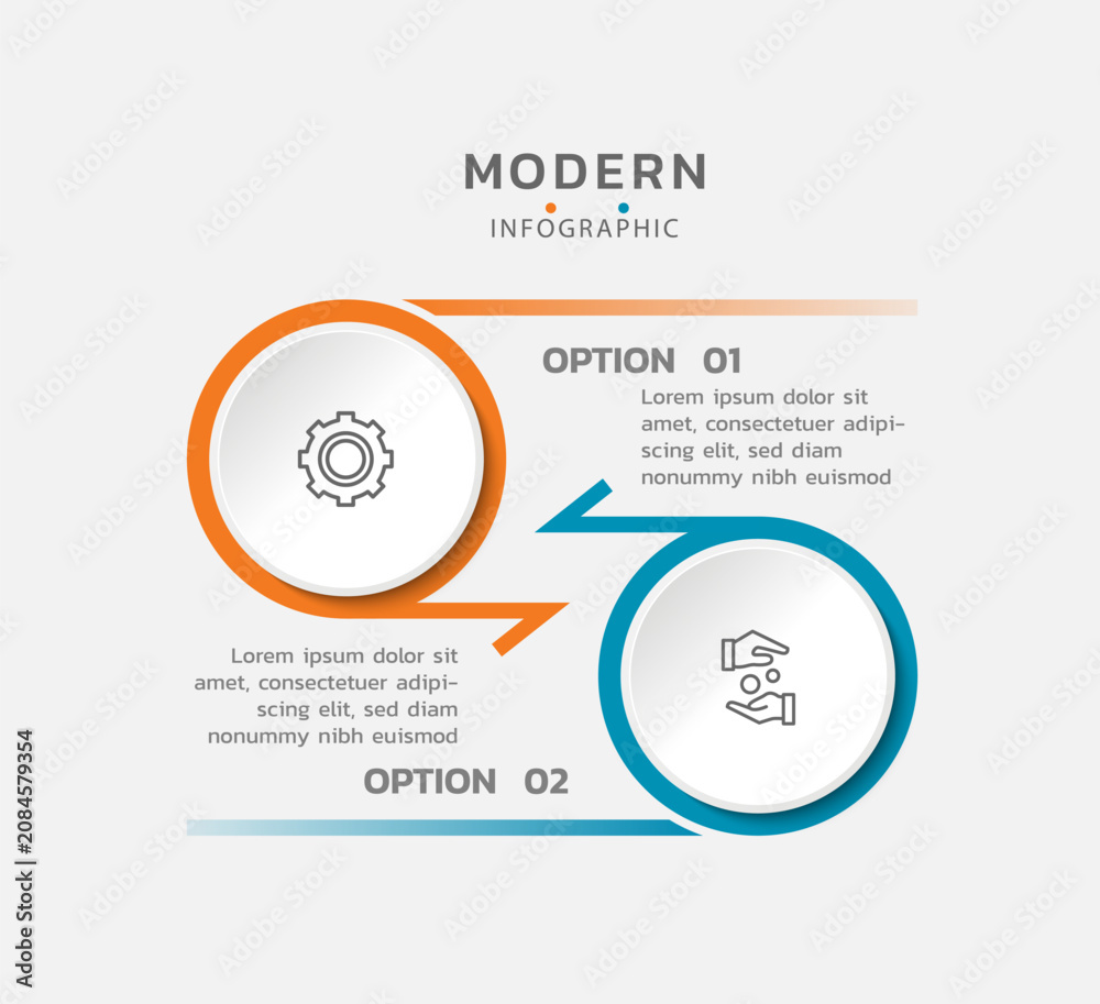 Fototapeta premium Presentation infographic business template design