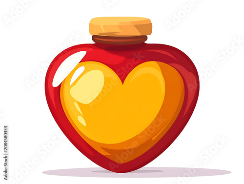 Hand drawn heart vector isolated on white background