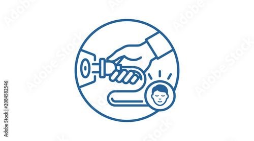 User authentication security key plug-in icon.