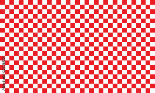 Classic Red and White Checkerboard Pattern. Seamless Geometric Grid Background for Retro Diner Decor, Italian Restaurant Tablecloth, Summer Picnic Gingham, and Vintage Scrapbook Wallpaper