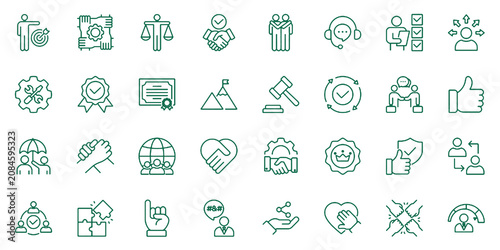 Photos Trust icon set.