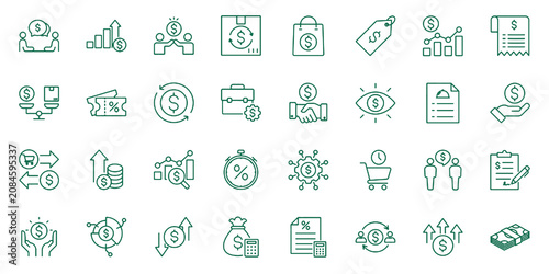 Obraz na płótnie Price icon set.