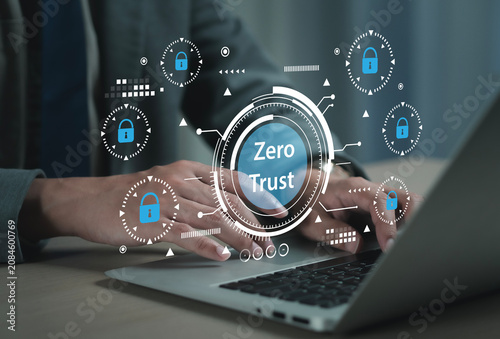 The identity verification process using authentication nodes on a Zero Trust security network ensures secure data access through a controlled authentication process.