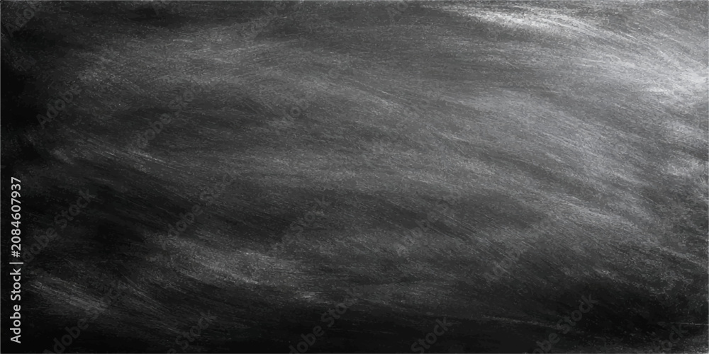 Fototapeta premium Black and White Chalkboard Background with Vintage Grunge Texture 
