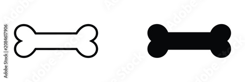 Konstfotografi Bone Symbol Vector Icon Bundle