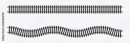 Foto Set of railroad segment
