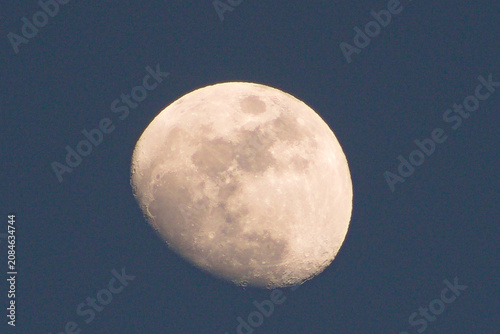 Bild auf Leinwand The moon on waxing gibbous phase