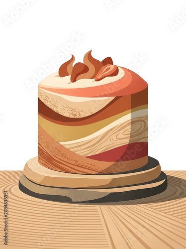 Stacked pancakes with strawberry syrup and butter.