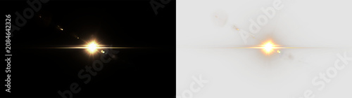 Fotografija Light burst appearing on a clear background, creating a bright focal point with
