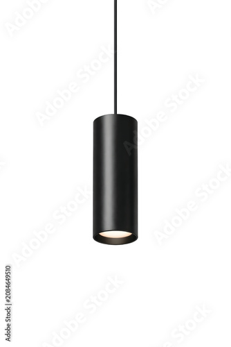 Medical syringe on white background