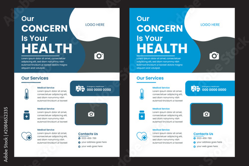 Foto Medical flyer design Corporate healthcare and medical cove a4 flyer design templ