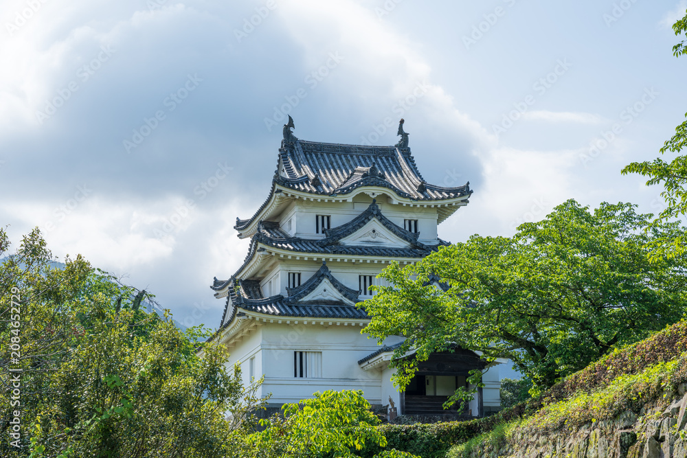 Naklejka premium Uwajima Castle, Ehime, a famous landmark