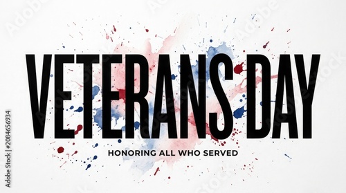 Veterans day honoring all who served patriotic tribute