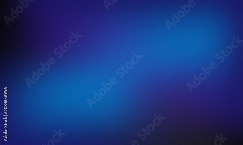 Quadro su tela Deep blue gradient background with soft light leaks, abstract navy blue blur tex
