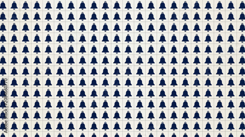Many small purple human figures standing.