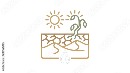 Photos Drought and Dry Soil Icon Design