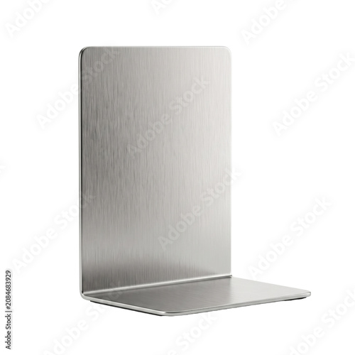 Quadro su tela Minimalist L shaped brushed metal bookend