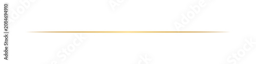 Gold thin horizontal line elegant tapered lens divider